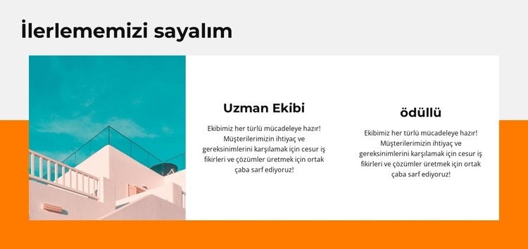 İlerlememizi değerlendirin Html Web Sitesi Oluşturucu