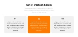 Üç Farklı Metin Için Özel Web Sitesi Oluşturucu