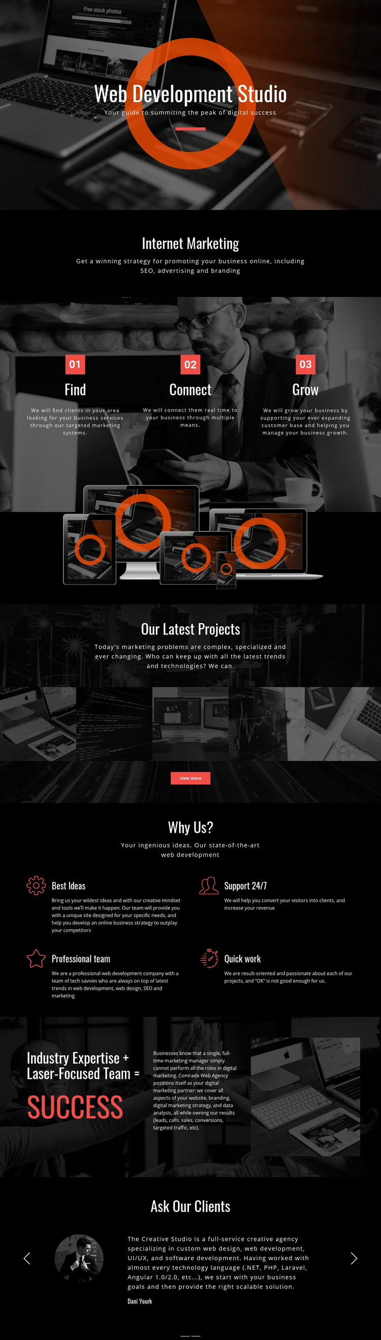 Modern web technology Web Page Designer