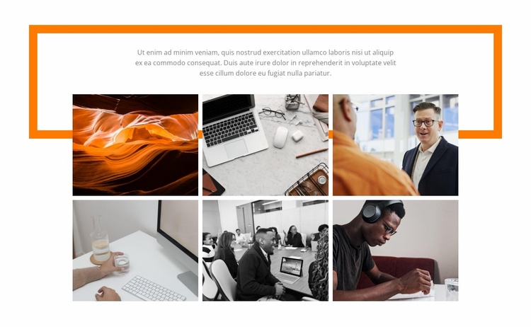 Gallery with business process Website Template