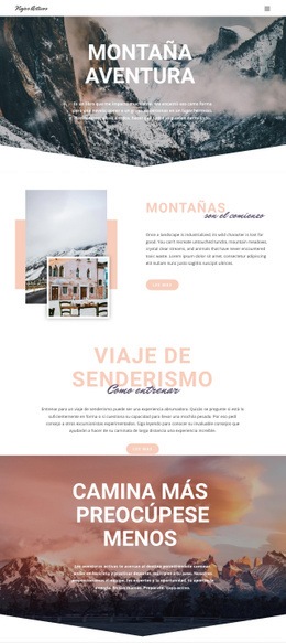 Aventura De Montaña - Página De Destino Personalizada