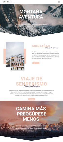 Aventura De Montaña - Tema Profesional De WordPress