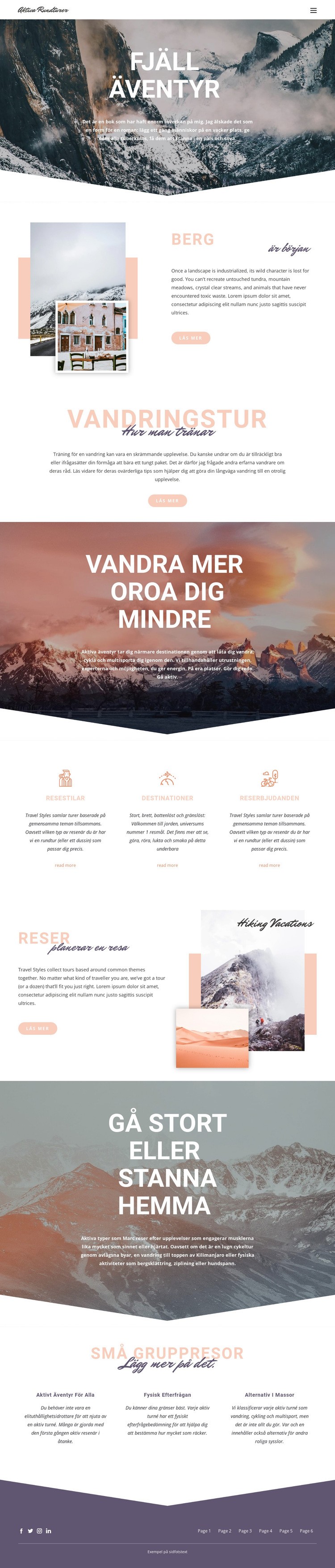 Mountain Adventure HTML-mall