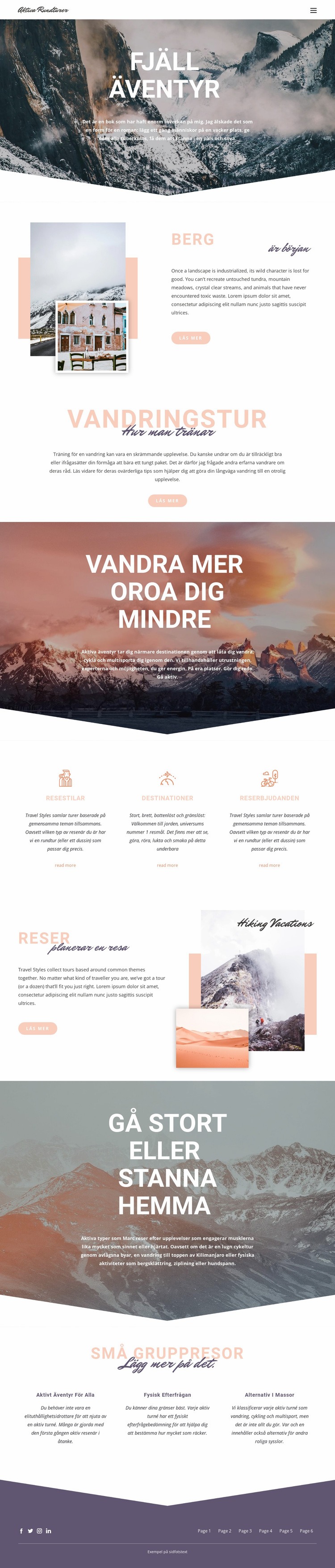 Mountain Adventure WordPress -tema