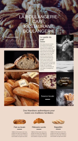 La Boulangerie - Modèle HTML5 Polyvalent