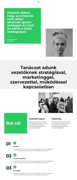 Jobban Együtt Dolgozni - Ingyenes HTML-Sablon