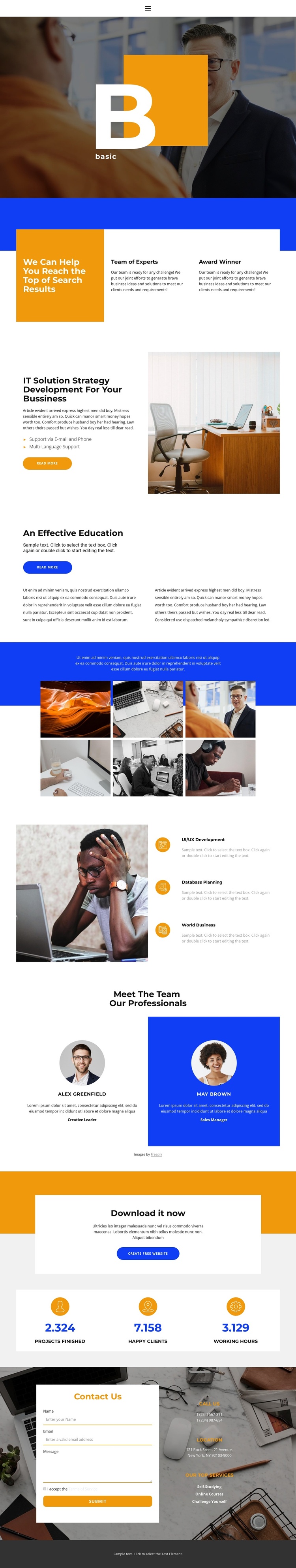 The path of the leader Joomla Template