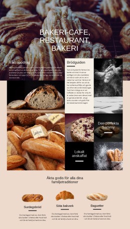 HTML-Sida För Bageriet