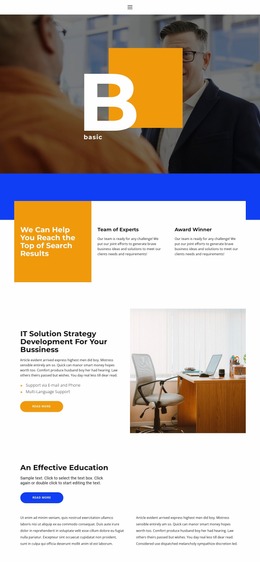 The Path Of The Leader - Customizable Professional Website Mockup