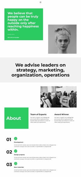 Working Better Together - Multi-Purpose Landing Page