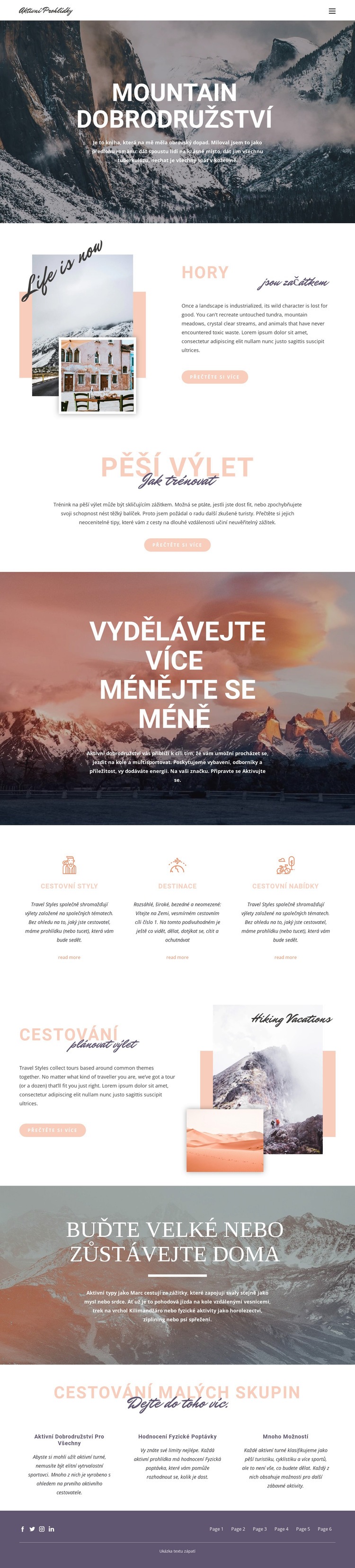 Výlety s průvodcem s průvodcem Šablona