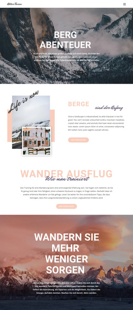 Premium-WordPress-Theme Für Geführte Rucksackreisen