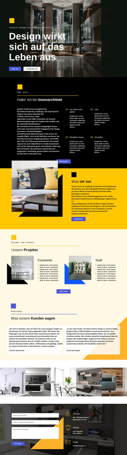 Design Beeinflusst Das Leben – Vorlage Für Website-Builder