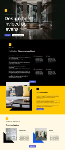 Design Beïnvloedt Het Leven - Responsieve Website-Mockup