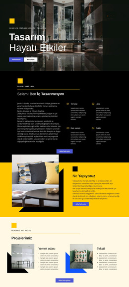 Tasarım Hayatı Etkiler - HTML Sayfası Şablonu