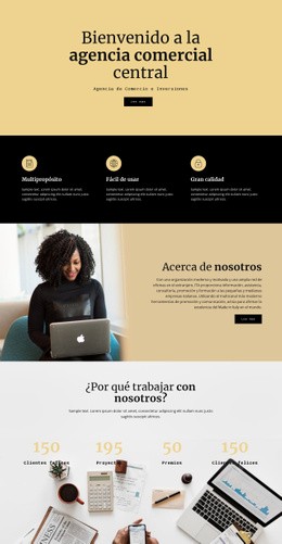 Agencia Digital Central - Plantilla De Sitio Web Gratuita