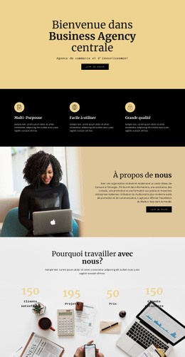 Agence Numérique Centrale - Online HTML Page Builder