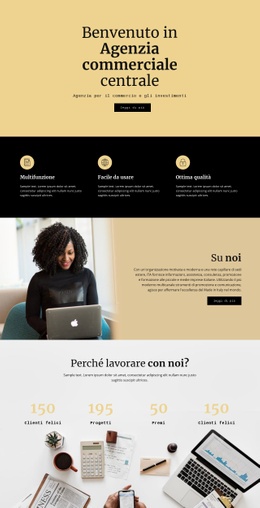 Modello HTML5 Multiuso Per Agenzia Digitale Centrale