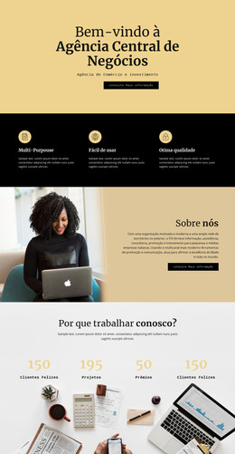 Modelo De Site Para Agência Digital Central