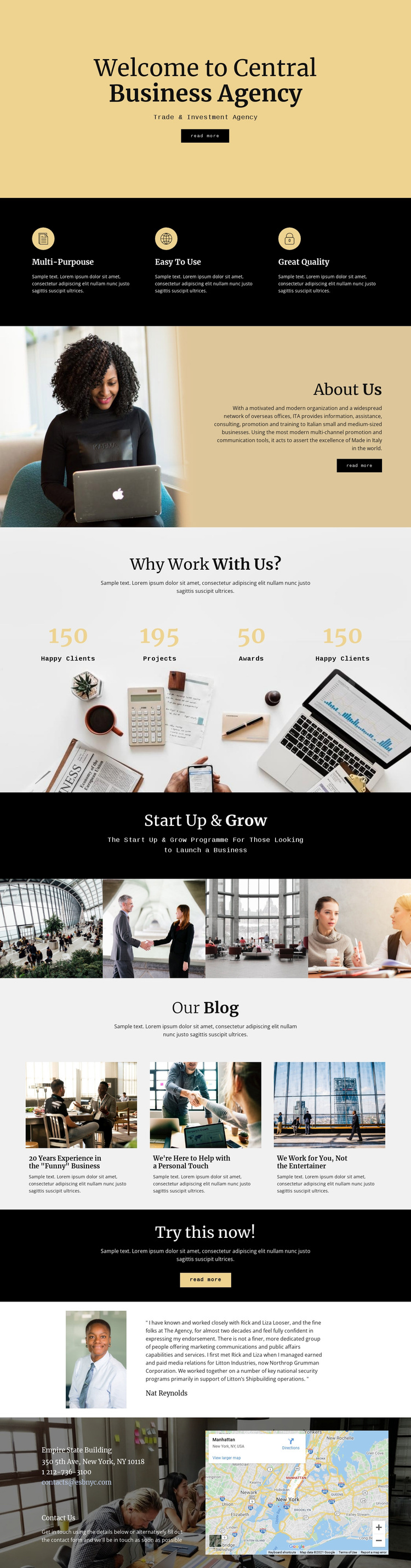 Central digital agency Template