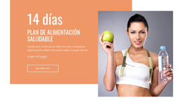 Diseño De Página HTML Para Plan De Alimentación De Alimentación Limpia