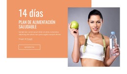 Plan De Alimentación De Alimentación Limpia: Plantilla HTML5 Definitiva