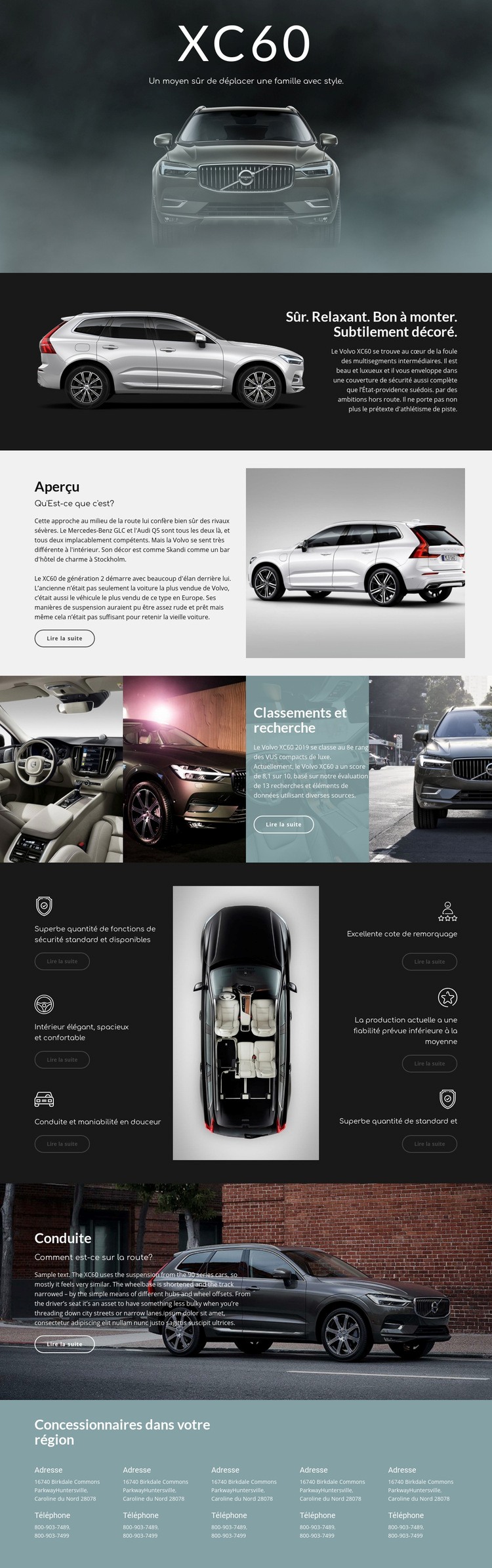 Volvo Conception de site Web