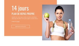 Plan De Repas Propre - Créateur De Site Web Simple