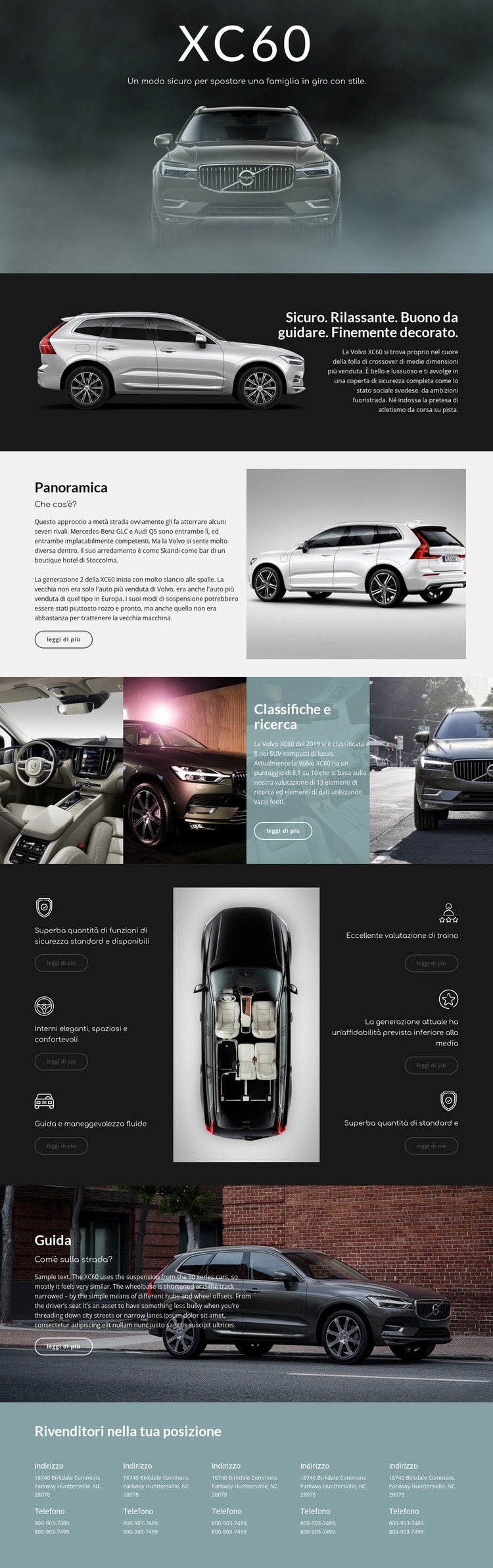 Volvo Modelli di Website Builder