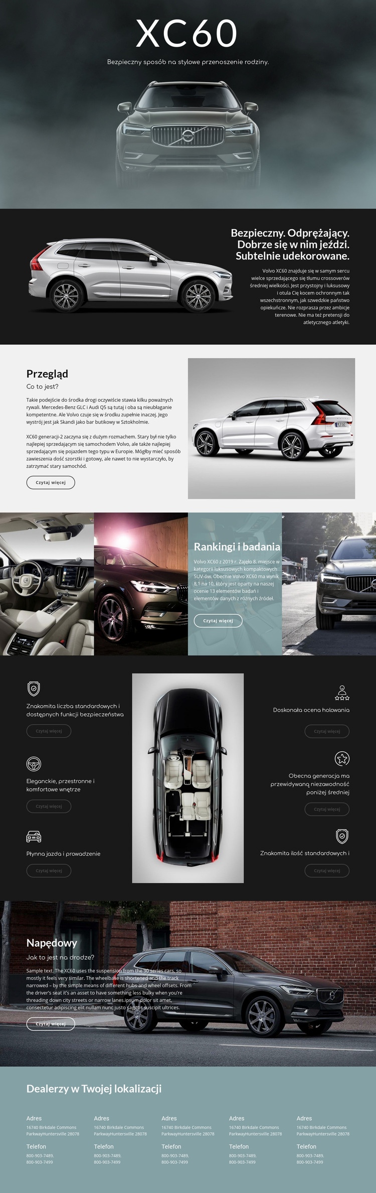 Volvo Projekt strony internetowej