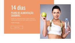 Plano De Refeições De Alimentação Limpa - HTML Website Builder