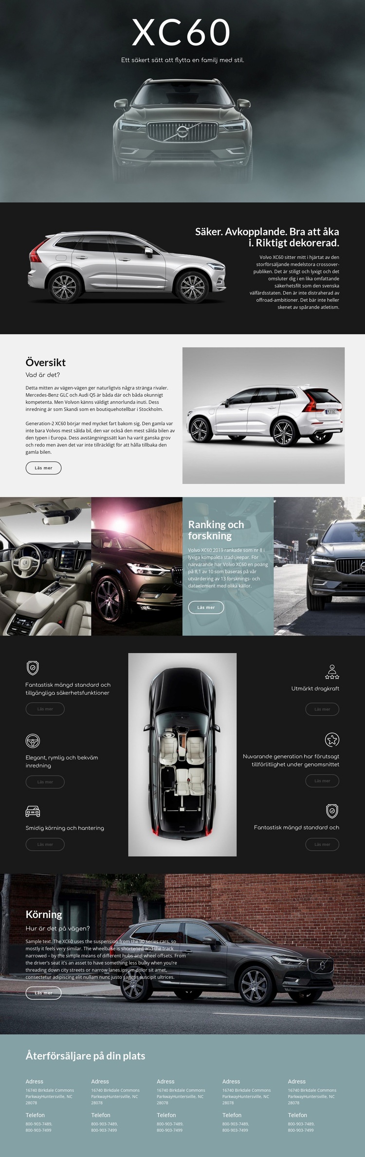 Volvo HTML-mall