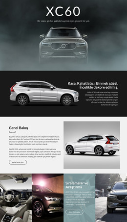 Volvo - HTML Sayfası Şablonu