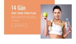 Temiz Yemek Yemek Planı - HTML Website Builder