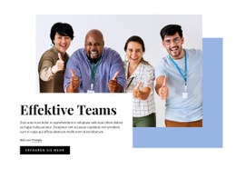 Effektive Teams - Website-Vorlage Für Eine Seite