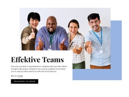 Effektive Teams - Kreatives Mehrzweck-Website-Design