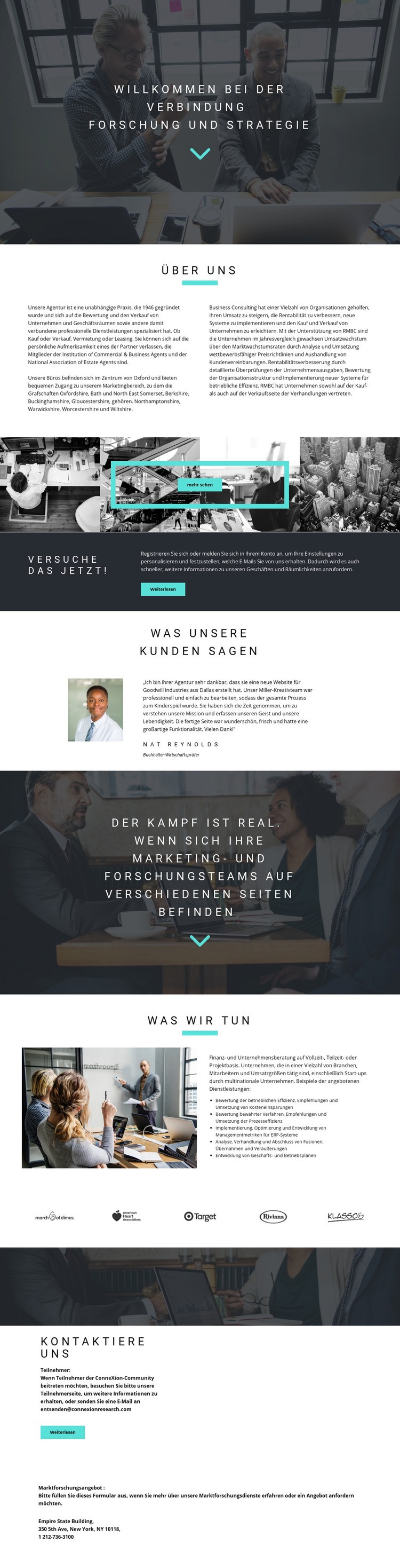 Entwicklungsstrategie Website design