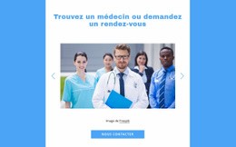 Trouver Un Docteur - Maquette De Site Web Simple