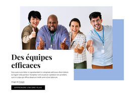 Des Équipes Efficaces - Modèle De Site Web Professionnel Premium