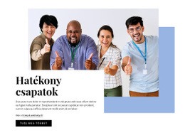 Hatékony Csapatok – Üzleti Prémium Webhelysablon