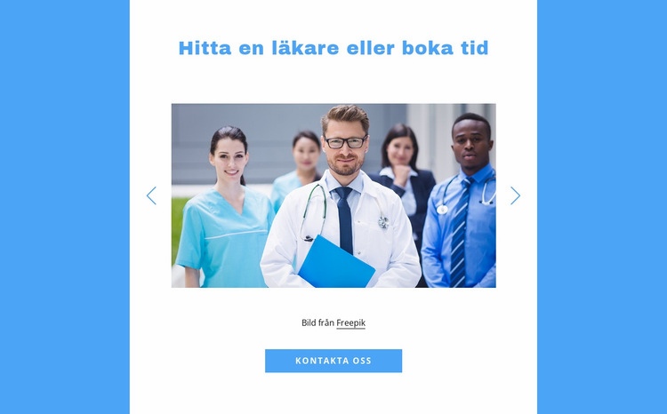 Hitta en läkare CSS -mall