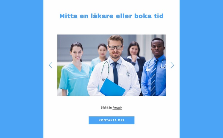 Hitta en läkare Webbplats mall