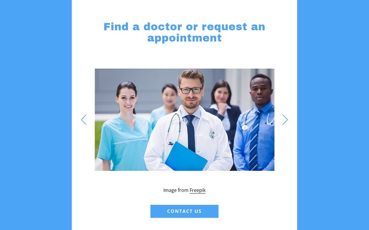 Find a doctor Web Page Design
