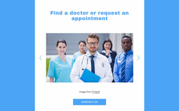 Find A Doctor - HTML And CSS Template