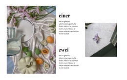 Exklusives Geschirr - Landingpage-Inspiration