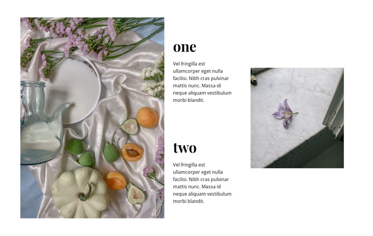 Exclusive tableware One Page Template