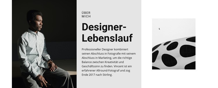 Der Designer sucht einen Job CSS-Vorlage