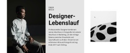 Fantastisches Website-Design Für Der Designer Sucht Einen Job