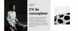 Le Designer Recherche Un Emploi Maquette De Site Web