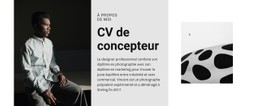Le Designer Recherche Un Emploi Modèle De Mise En Page CSS